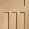 Bespoke DX Oak 1930's Style Glazed Double Frameless Pocket Door Detail