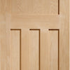 Bespoke DX Oak Panel Single Pocket Door Detail in a 1930's Style