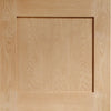 Two Folding Doors & Frame Kit - DX Oak 1930's Panel 2+0 - Unfinished