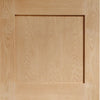Three Folding Doors & Frame Kit - DX Oak 1930's Panel 3+0 - Unfinished