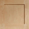 Single Sliding Door & Wall Track - DX 1930'S Oak Panel Door - Prefinished