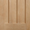 Bespoke DX 1930'S Oak Panel Door Pair - Prefinished