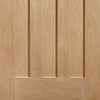 Bespoke Thrufold DX 1930's Oak Glazed Folding 2+0 Door - Prefinished