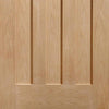 Bespoke Thruslide DX 1930's Oak Glazed - 2 Sliding Doors and Frame Kit - Prefinished