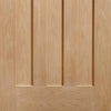 Bespoke Thrufold DX Oak 1930's Style Glazed Folding 3+0 Door