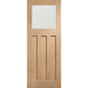 Bespoke Thrufold DX Oak 1930's Style Glazed Folding 3+2 Door