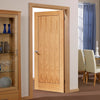 Oak 1 Panel Inlay Flush Door - Prefinished