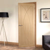 Simpli Fire Door Set - Pesaro Oak Flush Fire Door - No Decoration