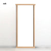 Image of oak wooden frame on white background