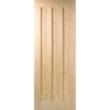 Two Sliding Doors and Frame Kit - Idaho 3 Panel Oak Door - Prefinished
