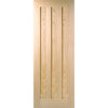Minimalist Wardrobe Door & Frame Kit - Three Idaho 3 Panel Oak Doors - Unfinished 