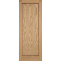Two Folding Doors & Frame Kit - 1 Panel Inlay Flush Oak 2+0 - Prefinished