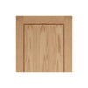 Four Folding Doors & Frame Kit - 1 Panel Inlay Flush Oak 2+2 - Prefinished