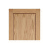 Five Folding Doors & Frame Kit - 1 Panel Inlay Flush Oak 3+2 - Prefinished