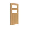 Bespoke Fire Door - Flush American White Oak Veneer - 30 Minute Fire Rated - Clear Glass - 02 - Prefinished