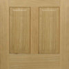 Single Sliding Door & Track - Regency 4 Panel Oak Door - Prefinished