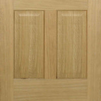 Double Sliding Door & Track - Regency 4 Panel Oak Doors - Prefinished
