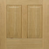 FD30 Fire Door, Regency 4 Panel Oak Door - No Raised Mouldings - 1/2 Hour Fire Rated - Prefinished