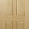 Double Sliding Door & Track - Regency 4 Panel Oak Doors - Prefinished