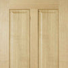 Single Sliding Door & Track - Regency 4 Panel Oak Door - Prefinished