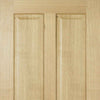 Double Sliding Door & Track - Regency 4 Panel Oak Doors - Prefinished