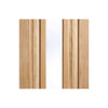 Three Sliding Doors and Frame Kit - Kilburn 1 Pane Oak Door - Clear Glass - Unfinished