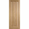 Four Sliding Wardrobe Doors & Frame Kit - Kilburn 3 Panel Oak Door - Unfinished