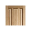 Four Sliding Wardrobe Doors & Frame Kit - Kilburn 3 Panel Oak Door - Unfinished