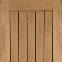 Fire Door, Mexicano Oak - Vertical Lining - 1/2 Hour Fire Rated