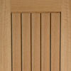 Fire Door, Mexicano Oak - Vertical Lining - 1/2 Hour Fire Rated