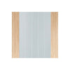 Mexicano Oak Door Pair - Clear Glass - Frosted Lines