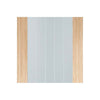 Mexicano Oak Door Pair - Clear Glass - Frosted Lines