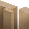 Thru Pairmaker - Unfinished Oak - Converts two internal doors to a pair -  To suit 40mm or 35mm thick internal doors