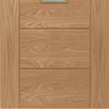 Palermo modern oak veneer glazed interior door