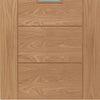 Bespoke Thruslide Palermo Oak Glazed 4 Door Wardrobe and Frame Kit - Prefinished