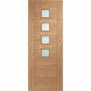 Bespoke Thrufold Palermo Oak 4 Pane Glazed Folding 3+1 Door