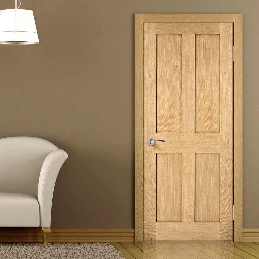 OUTLET - Bristol 4 Panel Oak Door - No Damage