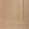 Bespoke Pattern 10 Oak 1 Panel Double Pocket Door Detail - Prefinished