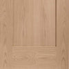 Single Sliding Door & Track - Pattern 10 1 Panel Shaker Oak Door - Unfinished
