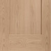 Six Folding Doors & Frame Kit - Pattern 10 Oak 1 Pane 3+3 - Clear Glass - Unfinished