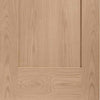 Single Sliding Door & Track - Pattern 10 Oak 1 Panel Door - Prefinished
