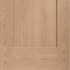 Six Folding Doors & Frame Kit - Pattern 10 Oak 2 Panel 3+3 - Unfinished