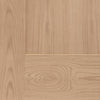 Pattern 10 Oak 1 Panel Double Evokit Pocket Door Detail - Prefinished