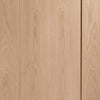 Single Sliding Door & Track - Pattern 10 1 Panel Shaker Oak Door - Unfinished