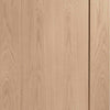 Two Sliding Doors and Frame Kit - Pattern 10 Oak 1 Panel Door - Unfinished