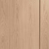 Three Sliding Wardrobe Doors & Frame Kit - Pattern 10 Oak 1 Panel Door - Unfinished