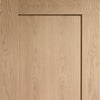 Door and Frame Kit - Patt 10 Oak 1 Panel Door - Prefinished