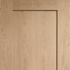 Bespoke Pattern 10 Oak 1 Panel Single Pocket Door Detail - Prefinished