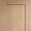 Bespoke oak veneer interior door