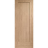 Bespoke Pattern 10 Oak 1 Panel Single Pocket Door Detail - Prefinished
